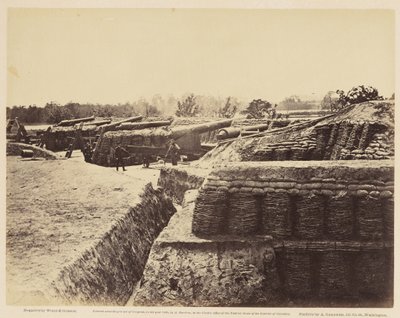 Batteria No. 1, vicino a Yorktown, maggio 1862 (stampa all